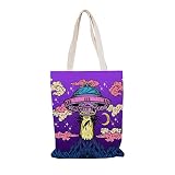 HUIKDY Dirigeables toile fourre-tout sacs à provisions bandoulière sacs d'épicerie réutilisables bon pour faire du shopping plages 33x40cm RU1