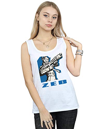Star Wars Women's Rebels Zeb Vest White X-Large