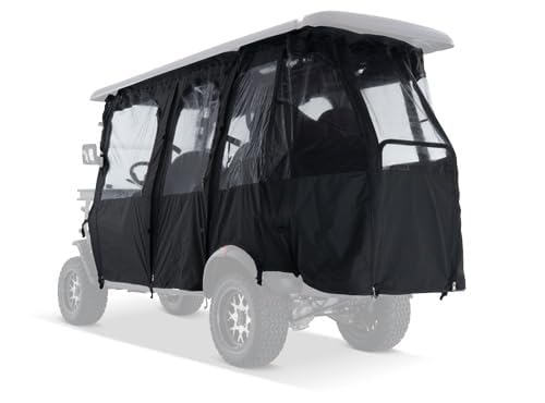 Kandi Enclosed Cab Soft Cover for 6 Person Kruiser, Golf Cart Accessory, Electric Cart Cab Cover