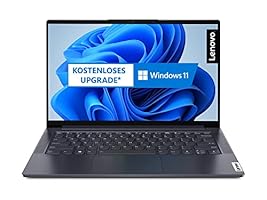 Lenovo Yoga Slim 7i 35,6 cm (14 Zoll, 1920x1080, Full HD, WideView, entspiegelt) EVO Slim Notebook (Intel Core i5-1135G7, 8GB RAM, 512GB SSD, Intel Iris Xe Grafik, Win 10 Home) grau inkl. Tasche