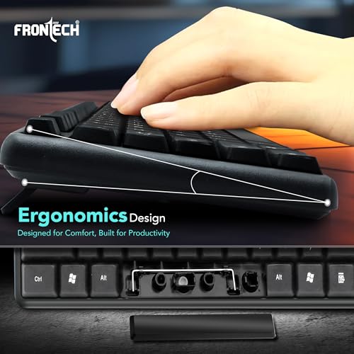 FRONTECH FT-1672 Wired Keyboard Black - Image 6