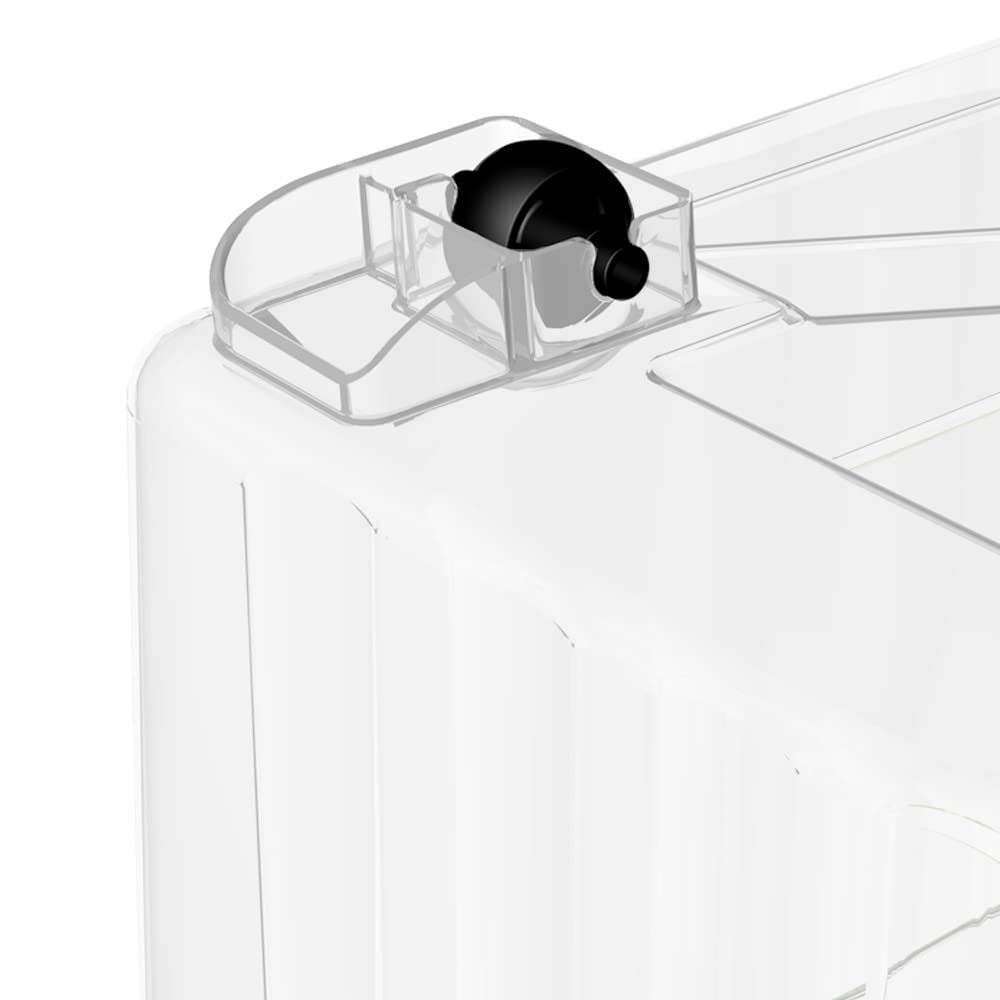 Cetomo 80L*4 Cajas de Almacenamiento con Tapas, Contenedores de Plástico con Ruedas, Clip On, Apilables, Encajables, Organizador Rayado para Oficina en Casa, Amarillo & Claro, 80L-4 Pack