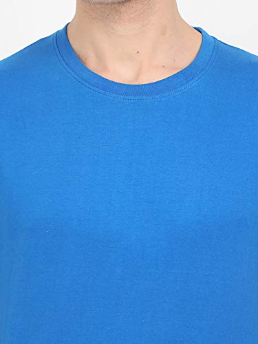 Image of FLEXIMAA Men's Cotton Round Neck Plain Half Sleeve T-Shirt