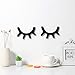 BESPORTBLE Decoración de Pared de Ojos Soñolientos Pegatinas de Pared de Pestañas de Madera para Decoración Navideña Habitación de Bebé Dormitorio de Niños Arte de Pared
