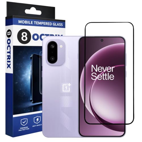 Image of Military-Grade Tempered Glass Screen Protector Compatible for OnePlus 15R / Oneplus Nord 5 5G with Edge to Edge Coverage - Case Friendly, Anti-Scratch & Bubble-Free Installation Kit