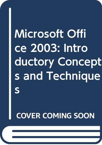 Microsoft Office 2003: Introductory Concepts an... 0619255749 Book Cover