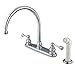 Vintage 8-Inch Centerset Kitchen Faucet, Polished Chrome - Kingston Brass KB721BL