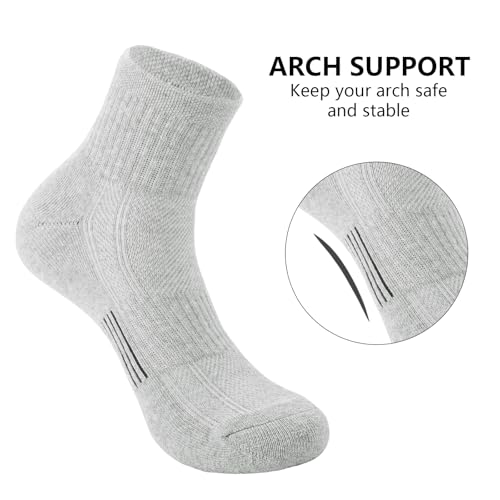 Ankle Socks Womens Cotton Athletic Cushioned Running Socks2
