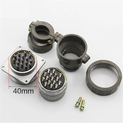 Conector P40 de 9 pines y 40mm, enchufe circular antitirones para señales estables 5
