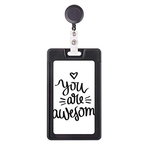 Étui rétractable You Are Awesome pour ne plus jamais perdre votre badge