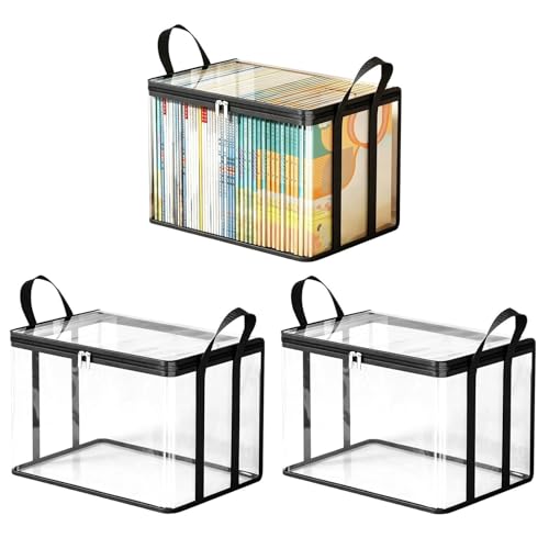 Contenedor portátil para libros y videojuegos que organiza su mudanza 2