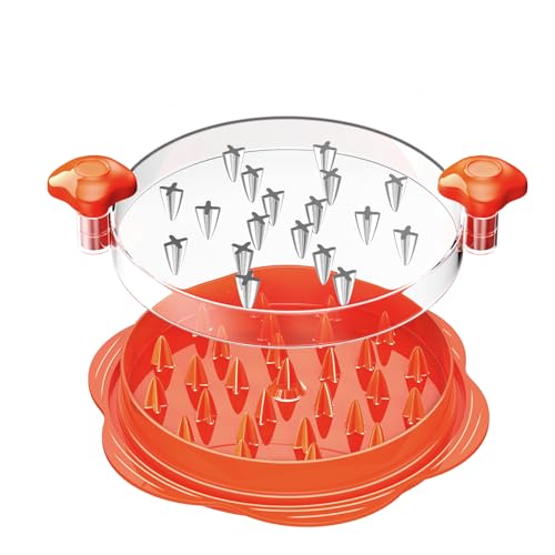 Vertdens Chicken Shredder, 10' Pro Chicken Shredder Tool Twist Large for Kitchen, Chicken Shredder Tool Twist, Chicken Crusher, Suitable for shredding All Kinds of Meat Products, Orange