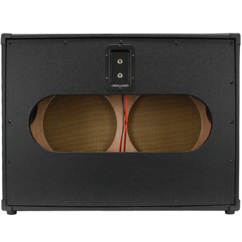 Seismic Audio - 212 GUITAR SPEAKER CABINET EMPTY - 7 Ply Birch - 12" Speakerless Cab - 2x12 - Black Tolex - Wheat Cloth Grill - Front or Rear Loading Options