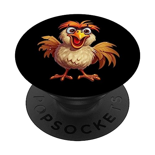 Divertido regalo de gallina gallina gallina pájaro para mamá mamá mamá mujeres PopSockets PopGrip Intercambiable