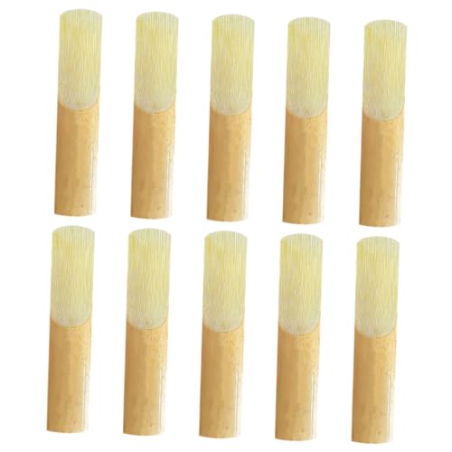Abaodam 10pcs Clarinet Reeds for Clarinet Lightweight Easy to Install for Beginners Professionals Durable Stable Performance Excellent Sound Quality