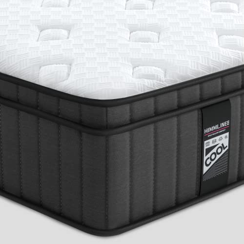 Himmline Full Mattress, 10 Inch Hybrid Mattress, Gel Memory Foam And Pocket Spring Full Bed Mattress In A Box, Medium Feel, Cooler Sleep & Pressure Relief, 54”*75”, 120 Nights Risk-Free Trial #TOP1