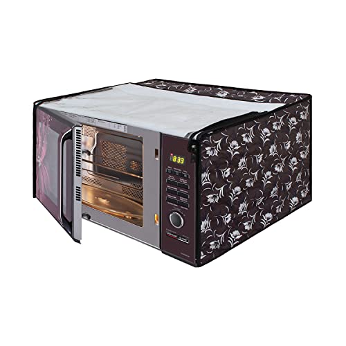 Image of DREAM KING Stylish Design & Printed Microwave Oven Cover Full Closure |waterproof & Dustproof Oven Cover Suitable for All Models - Multicolour SA05