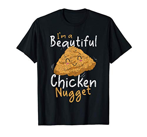 Regalo Im A Beautiful Chicken Nugget Crocchette Di Pollo Maglietta