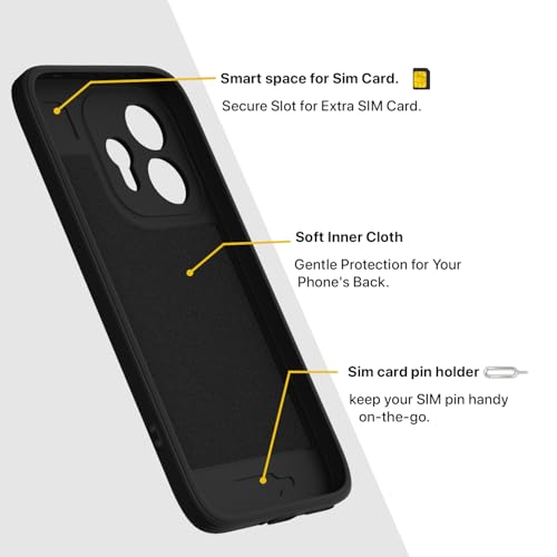 Image of Pikkme Back Cover for Oppo Reno 15 5G Soft Matte Silicone Mag-Safe Design (Mag-Safe Not Support) Camera Protection | Slim Fit Bumper Cover (Black)