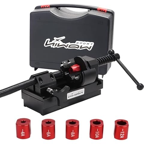 HIWOWSPORT Fuel Line Fittings Installation Tool Fuel Hose Fitting Tool Kit Black Cover