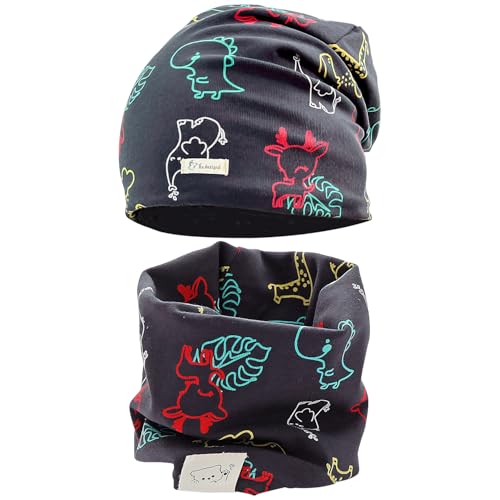 OZXVXZO Cappello e Sciarpa per Bambini, Invernale Sciarpa Berretto in