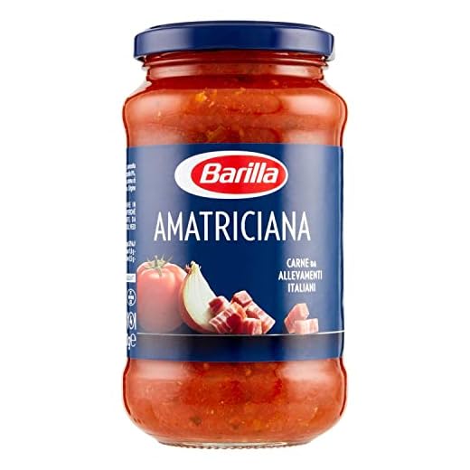 Barilla - Sugo all'Amatriciana - Salsa Pronta al Pomodoro con Pancetta, Cipolla e Peperoncino - 400 gr