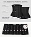 FeelinGirl Waist Trainer for Women Latex Underbust Corset Tummy Control Sport Girdle Fajas Colombianas Body Shaper Black