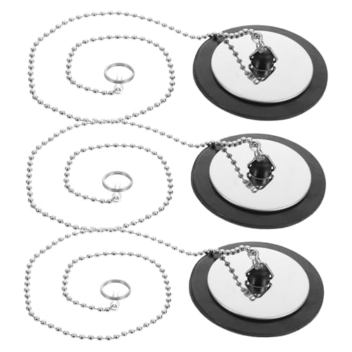 RORPOIR 3 Piezas Tapón De La Piscina Bañera Resistente a La Corrosión Perchero Resistente Boquilla De Costura Boquilla Raspadora Bañera De La Piscina Reposacabezas De Malla Caucho Black