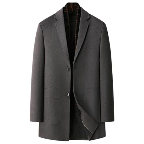 Veste en cachemire pour homme style tweed décontracté automne hiver