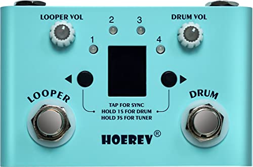 HOEREV Pédale de guitare avec accordeur pour batterie – Alimentation non incluse - Les Beatles, Paul McCartney, John Lennon, RIngo Starr, George Harrison HOEREV Pédale de guitare avec accordeur pour batterie - Alimentation non incluse