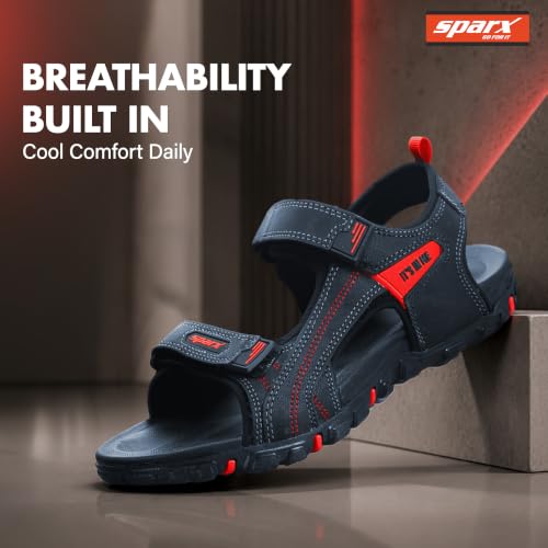 Image of SPARX Outdoor Sandals for Men - Adjustable, Comfort Velcro closure Sandals with Cushioned Footbed, Secure Fit, Durable Sole & All-Day Walking Comfort