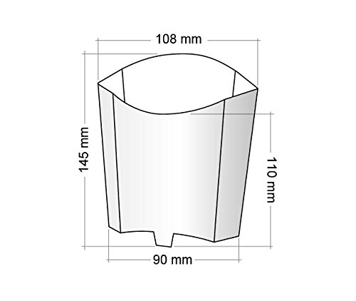 Pommesschütten "Pure" braun, 196ml, unbedruckt, 1.000 Stück