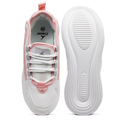 Image of TRACER Women's Running Shoes, Lightweight, Breathable, Athletic Shoes, Comfortable Gym, Walking, Jogging, Training Footwear, for Everyday Use, Available in Sizes 3 to 8 UK