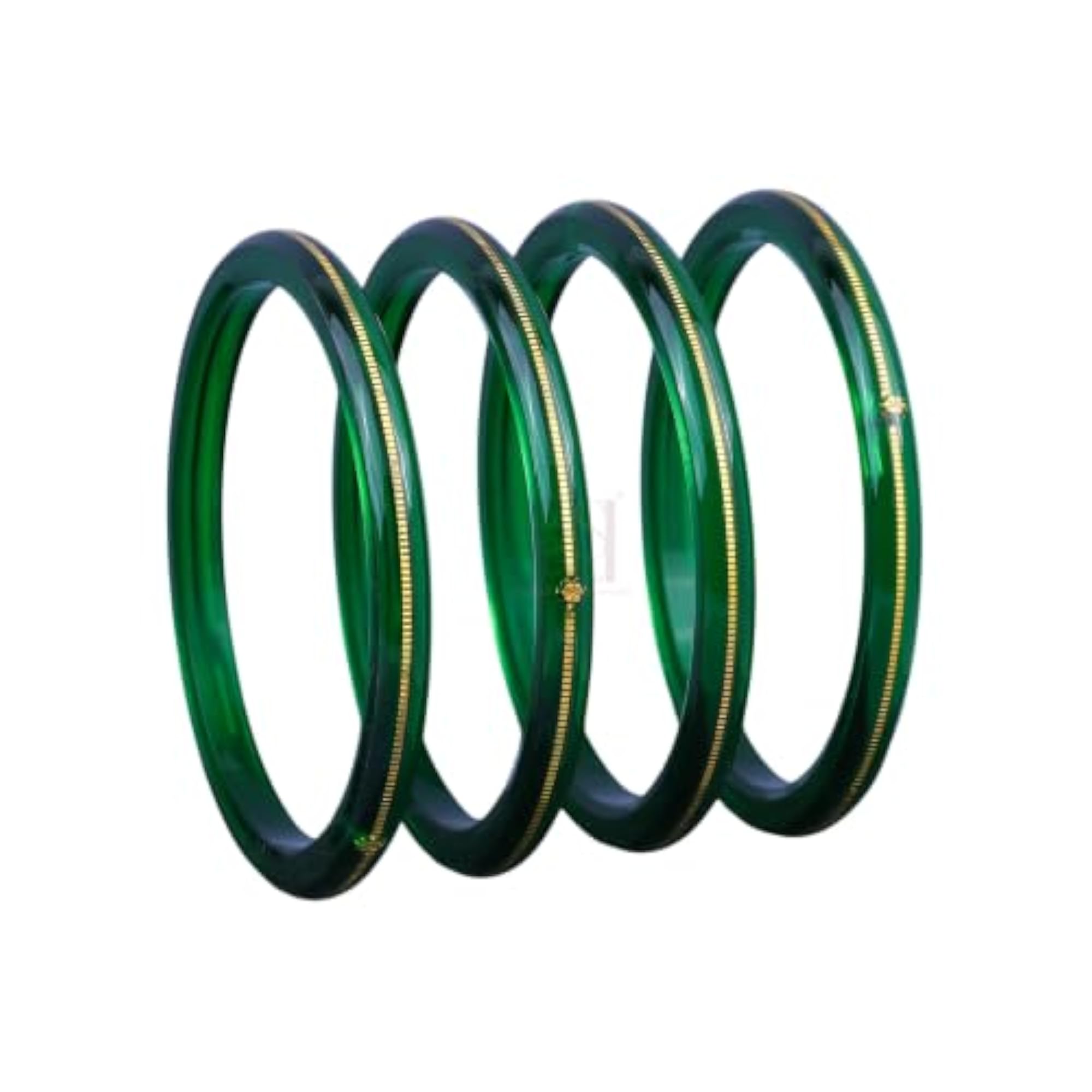 Women's Handcrafted Gold Pola Bangles Pair for Festivals