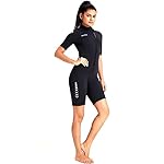 ZCCO Mens Shorty Wetsuits 3mm Neoprene Womens Front Zipper Diving Suit for Diving Swimming Surfing Snorkeling - Image 3
