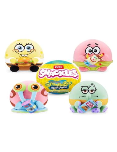 Zuru Snackles Bob Esponja Bola con Peluche Sorpresa Serie 1