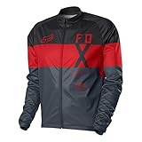 Fox Head Men's Livewire Shield Windblock Long Sleeve Jersey, Charcoal, Large