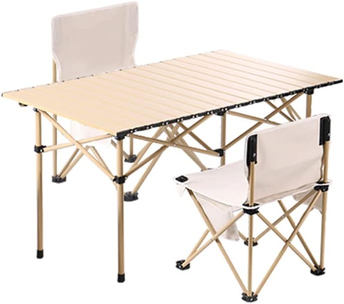 Outdoor Table and Chair Set Folding Picnic Portable Camping Aluminum Alloy