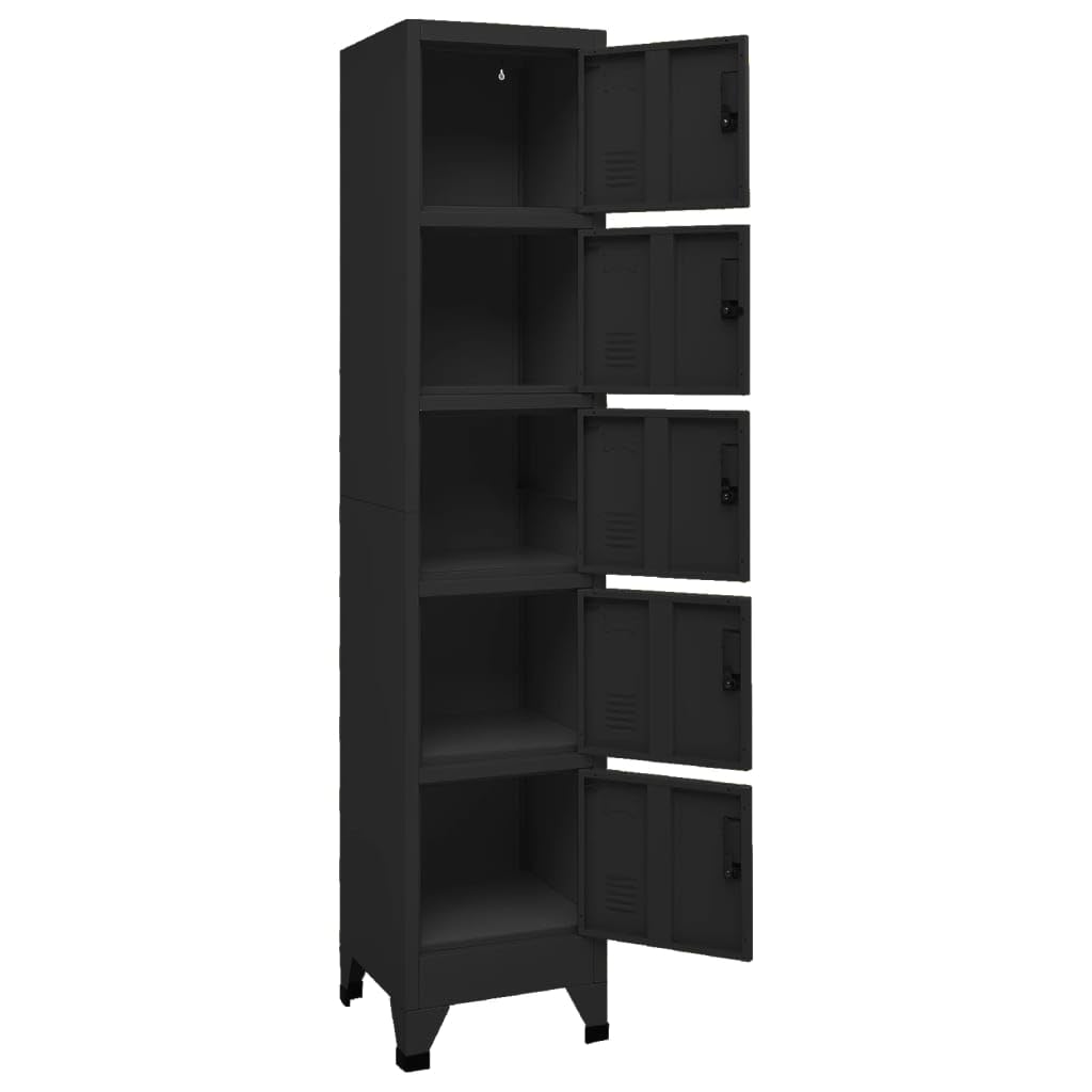 Armadio per Armadietti in Acciaio con Porta Bloccabile, Ampio Spazio di Archiviazione, Porta Etichetta, Design Moderno, Ideale per Scuole, Uffici, Armadio, Armadio, Armadio,