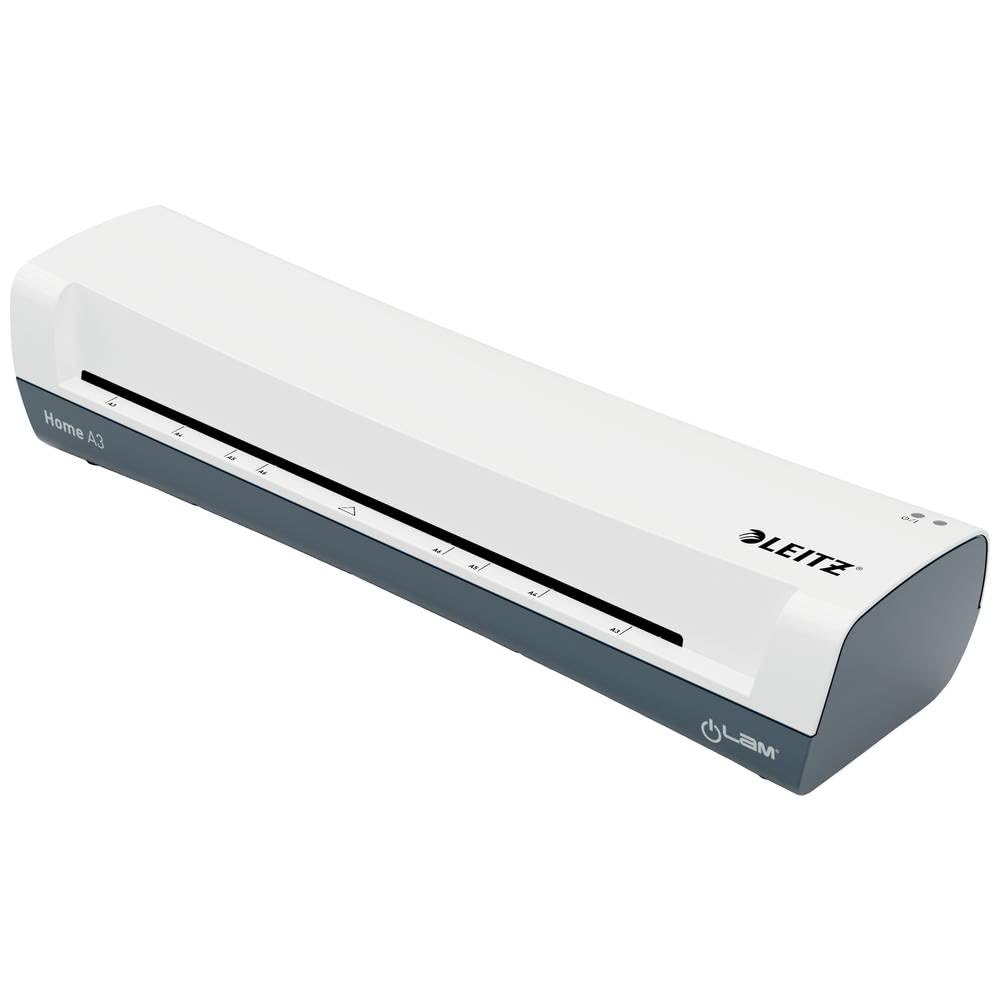 Leitz, Laminator Home iLAM, A3, Szybki, Trzyminutowy Czas Nagrzewania, Folia 75-125 Mikronów, zawiera gratisowy Zestaw folii na start (74320001)