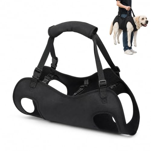 SLIAXINT Arnés de elevación para Perros, Soporte Perro Anciano, Arnés Rehabilitación Perro con Soporte Completo del Cuerpo, Arnés Ajustable Perros con Movilidad Reducida, Perros Mayores Perros Heridos