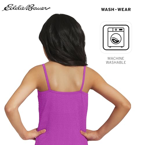 Image of Eddie Bauer Girls' UPF 50+ Scoop-Neck Stretchable One-Piece Swimsuit