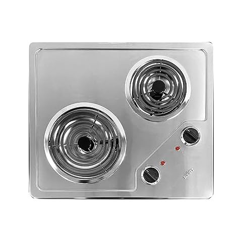 Summit Electric Cooktop with 2 Coil Elements Cover