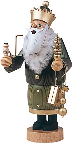 KWO Holy King Balthasar Smoking Men Incense Holder, 30 x 30 x 22 cm, Multi-Colour