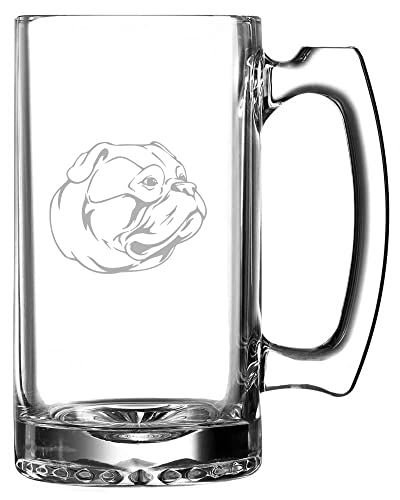 American Bulldog Dog Personalized Custom Etched 25oz Beer Mug