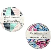 Reusable Nursing Pads - 6 Pair of Washable Breastfeeding Pads by Marley's Monsters - Soft, Absorb...