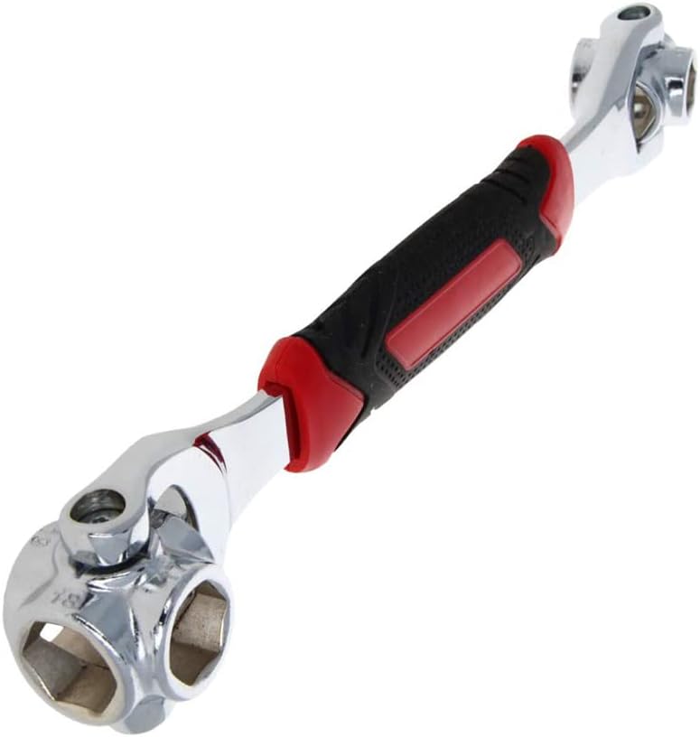 Utoolmart Universal Socket Wrench, Multi-function Tool Wrench with 360 Degree Rotating Head, 12mm-19mm Spanner wrench, for Home and Car Repair
