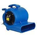 MOUNTO 3-Speed 3/4HP 3000CFM Air Mover Floor Carpet Dryers With GFI Dual Outlet (Blue)