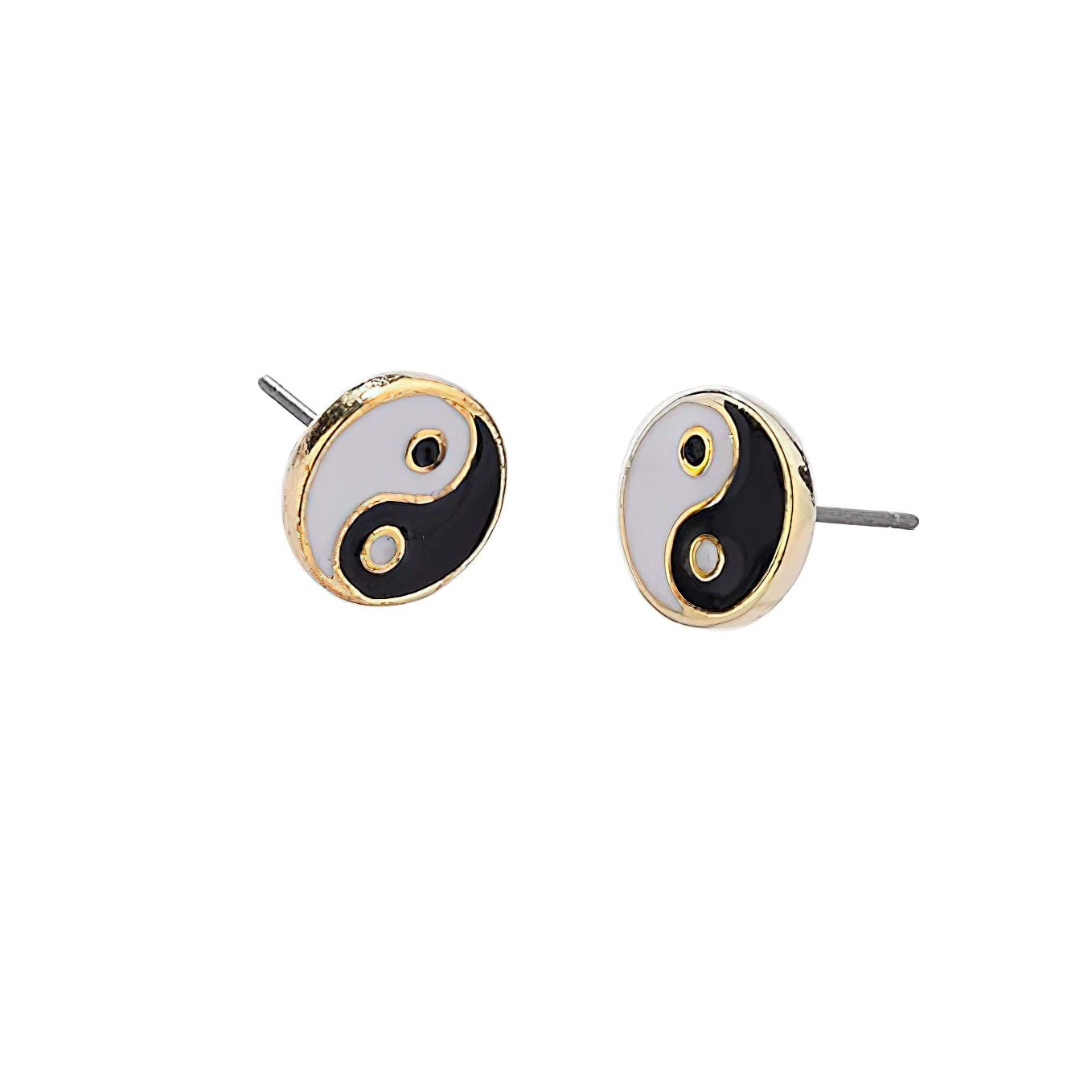 MOEPAPABalancing Duality Yin and Yang Symbol Tai Chi Bagua Yin Yang Life Balance Earrings for Women Girls Inspiration Jewelry