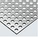 1mm Thick Stainless Steel Perforated Sheet, 5mm Hole Diameter Metal Plate with Ties, Anti-Fall Design, Easy Installation, Size 0.38x1m, Durable for Home & Industrial Use
